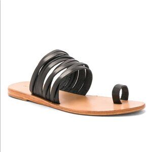 Black Nicole Slides Sandals